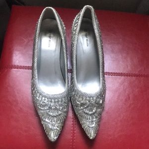 Sequins and beaded shoe